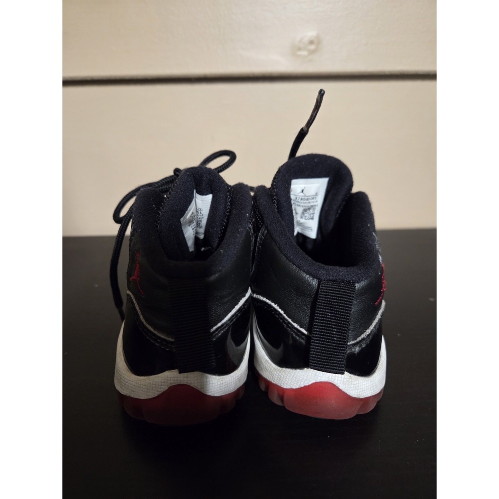 Nike Air Jordan 11 Retro XI TD 'Bred' Shoes Toddler 378040-061 Size 7C - Picture 3 of 5